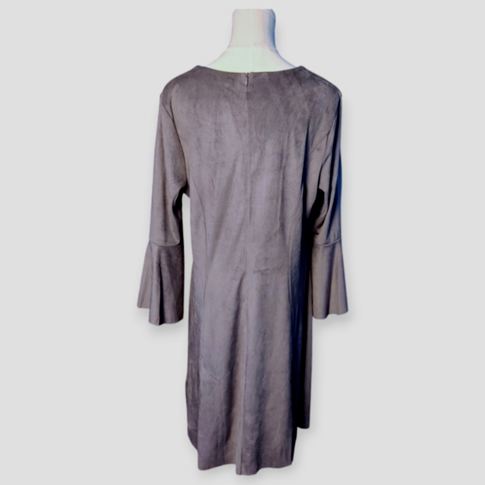 Lasacana Suede Flare Dress Women's Size 12 - Picture 7 of 8